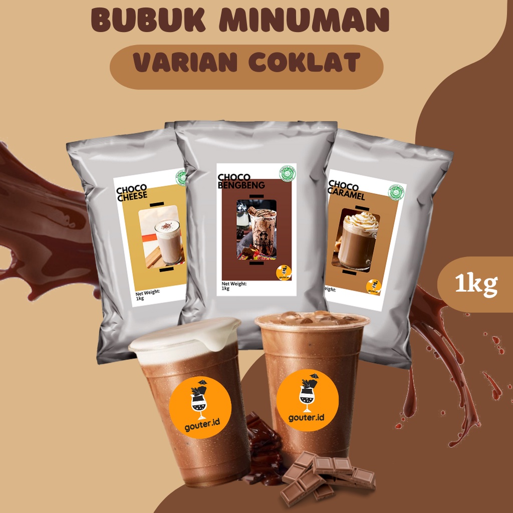 Jual BUBUK MINUMAN RASA VARIAN COKLAT 1KG / SERBUK MINUMAN ANEKA RASA ...