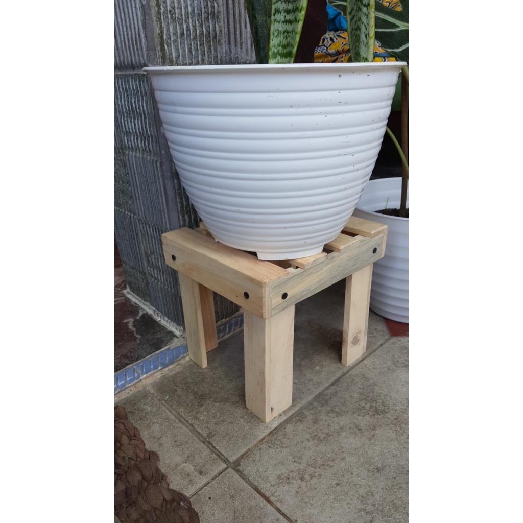 Jual Rak Pot Bunga Tatakan Pot Standing Pot Rak Kayu Standing Planter ...
