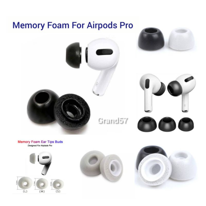 Jual Eartips Memory Foam Eartip Airpods Pro Airpod Earbuds Earbud