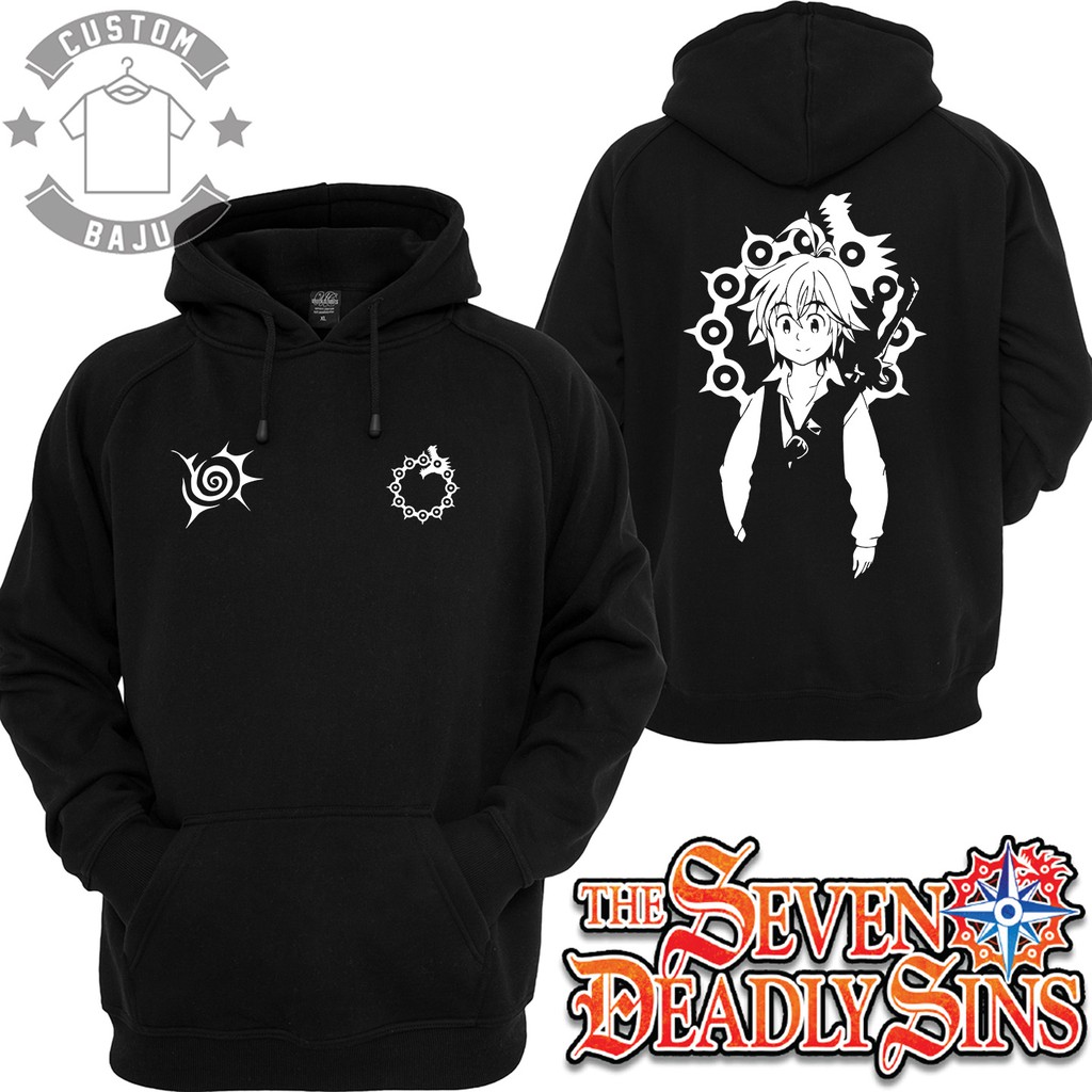 Jual Sweater Hoodie Meliodas Dragon Sin of Wrath Anime Seven