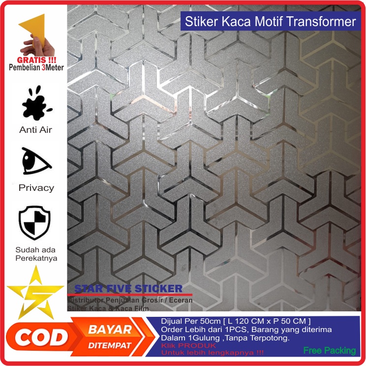 Jual Stiker Kaca Jendela Rumah Motif Transformer Sticker Kaca Jendela