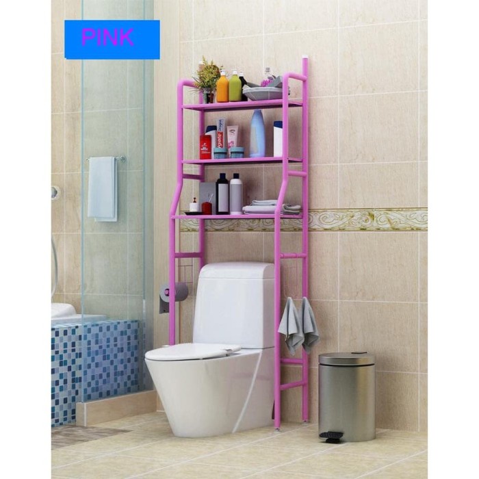Jual Stand hanger gantungan handuk tissue toilet kamar mandi set Rak ...