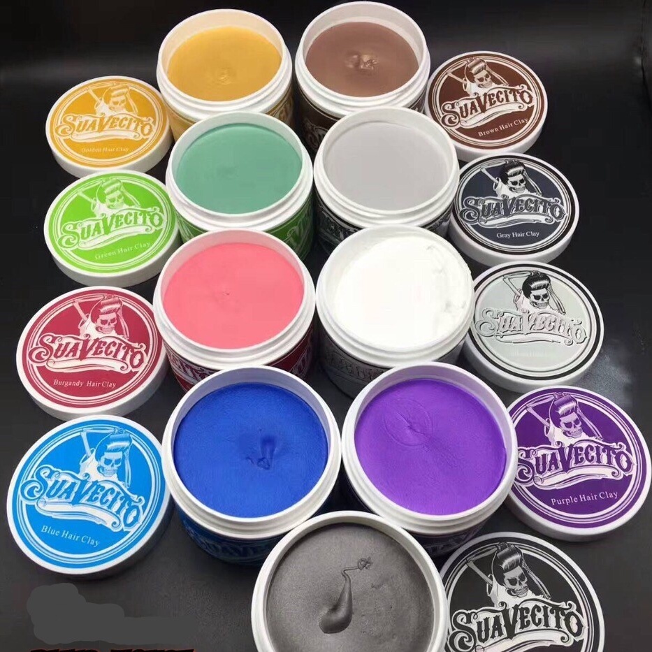 Jual (100 gr 0Rl) Pomade Pewarna Rambut Suavecito / wax pewarna rambut ...