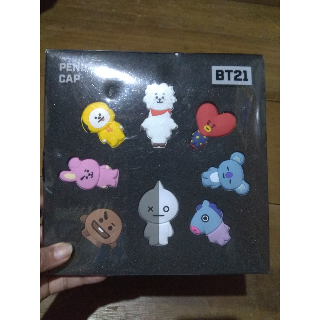 Jual [READY STOCK] BTS OFFICIAL BT21 x MONOPOLY PENCIL CAP | Shopee ...
