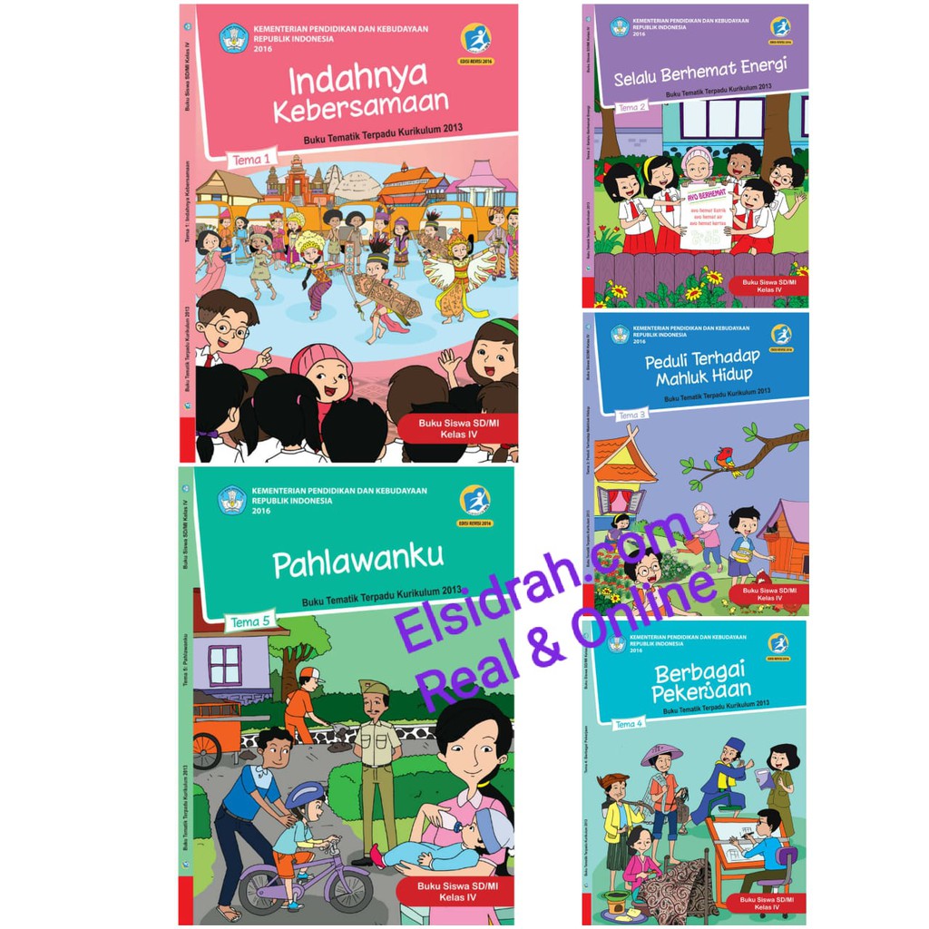 Jual Paket Buku Tematik Kelas Sd Semester Shopee Indonesia