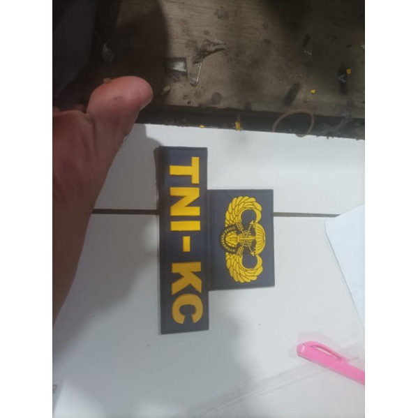 Jual Patch rubber TNI AD custom warna penerangan dispenad TNI KC komcad ...