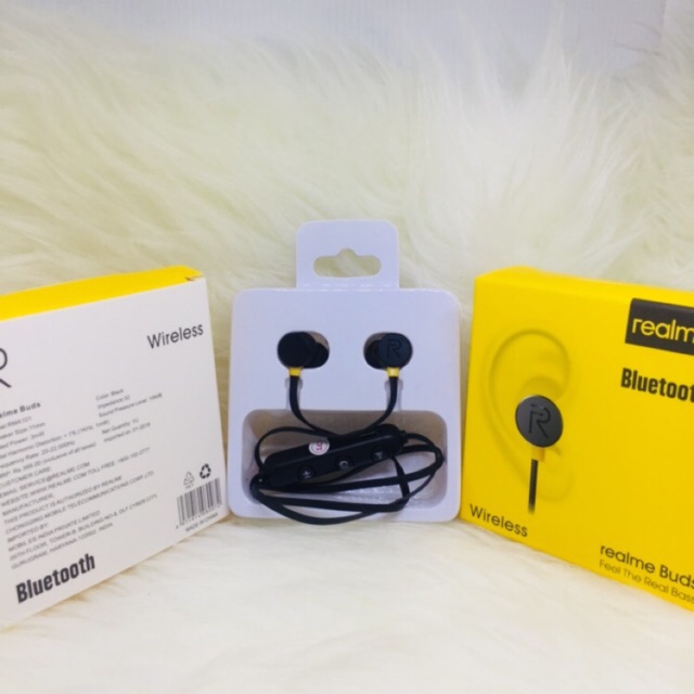 Jual Headphone Bluetooth REALME Buds Wireless RMA101 Magnet Bass Magnetic Headset Handsfree Earphone Shopee Indonesia