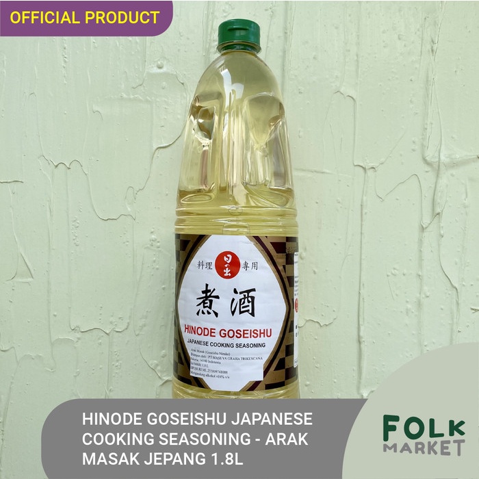 HINODE Goseishu Japanese Cooking Seasoning Arak Masak Jepang 1.8L