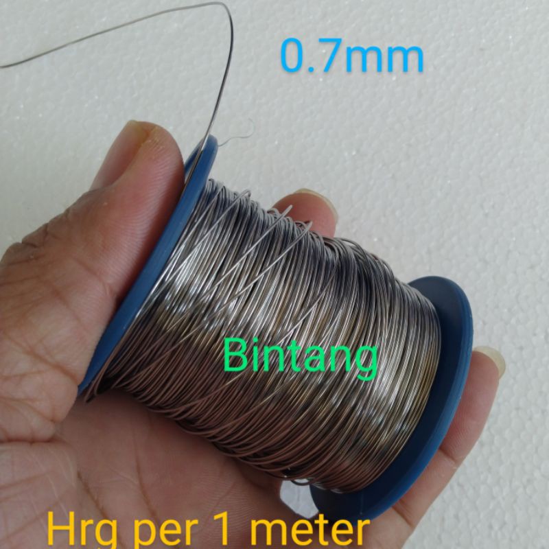 Jual niklin 0.7mm nikelin 0.7 mm jual per meter | Shopee Indonesia