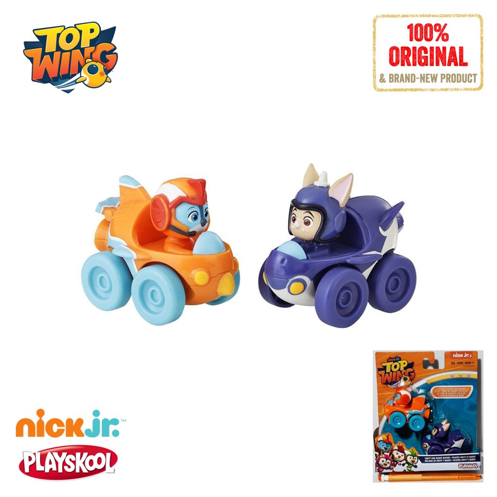 Jual Hasbro PlaySkool Nick Jr. Top Wing Swift and Baddy Racers Mainan ...