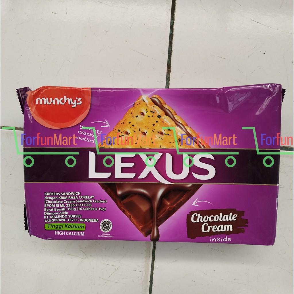 Jual Cracker Biskuit Coklat Lexus Kemasan Sachet isi 10 | Shopee Indonesia