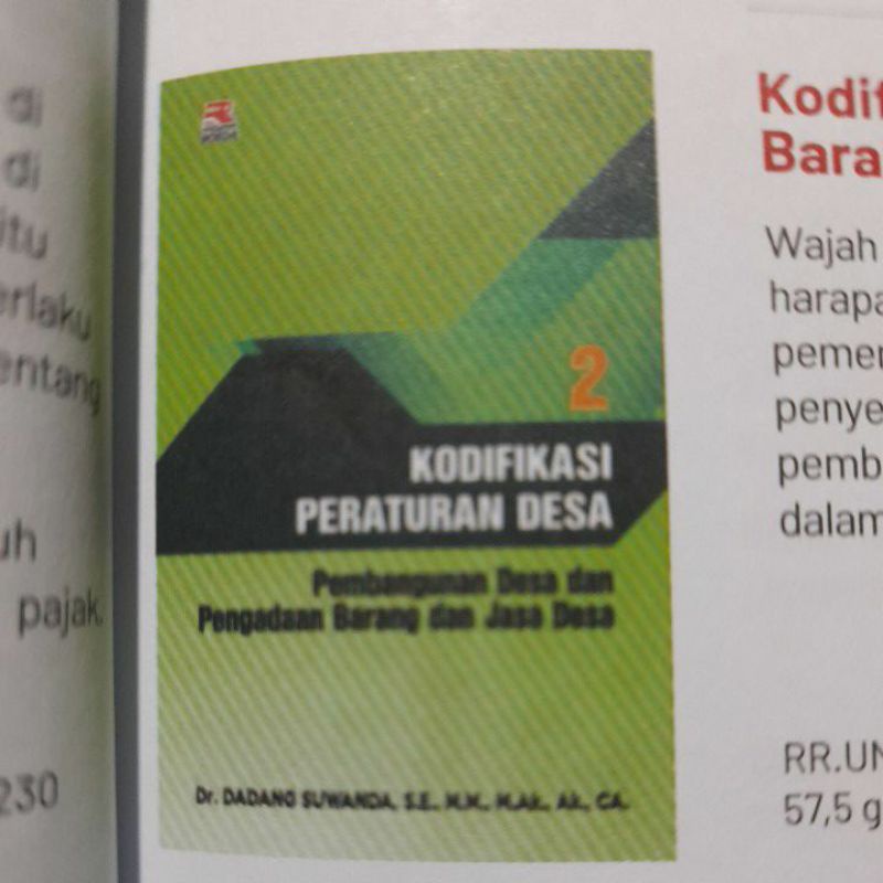 Jual KODIFIKASI PERATURAN DESA 2 PEMBANGUNAN DESA DAN PENGADAAN BARANG ...