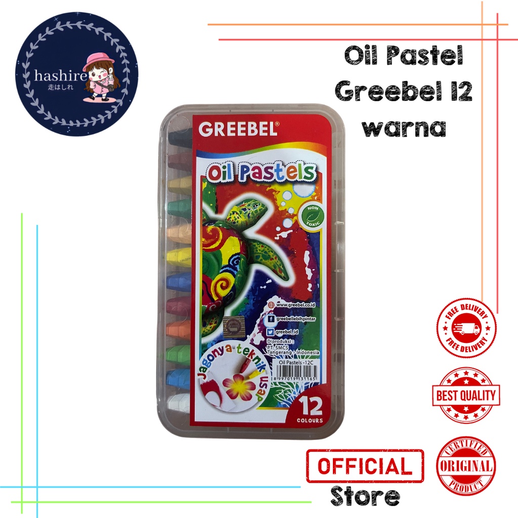 Jual Greebel Oil Pastels / Crayon 12 Warna | Shopee Indonesia
