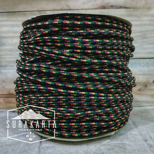 Jual Tali Prusik 4mm roll besar rasta | Shopee Indonesia