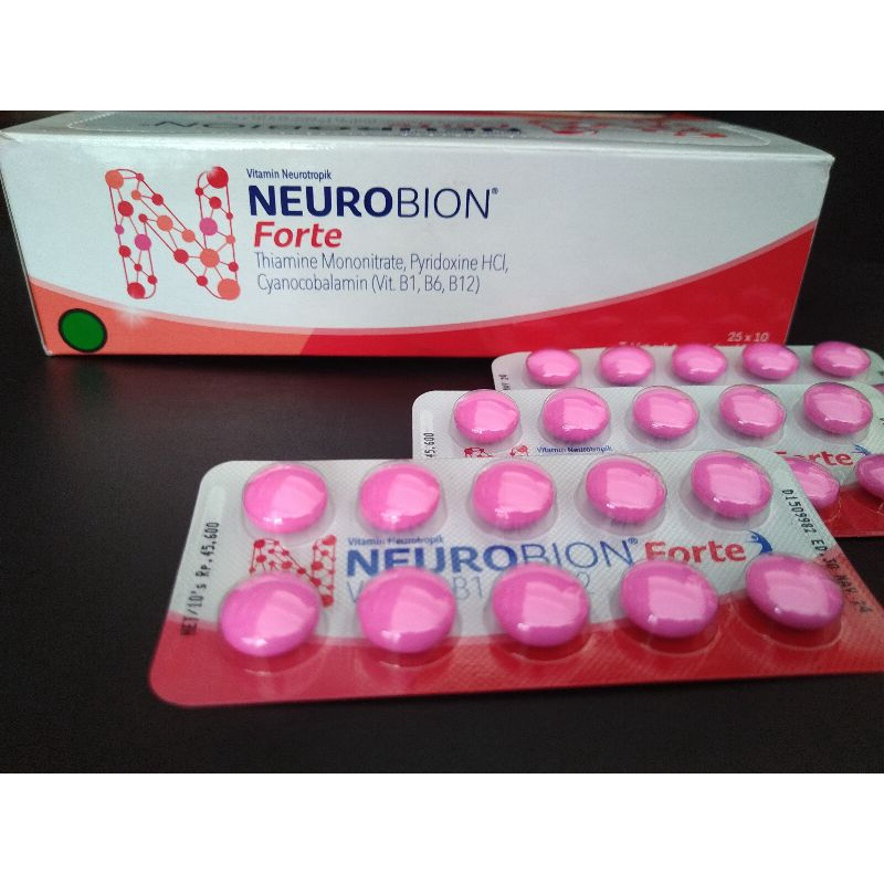 Jual Neurobion Forte/ Neurobion Tablet Pink / Strip/ 10 Tablet | Shopee ...