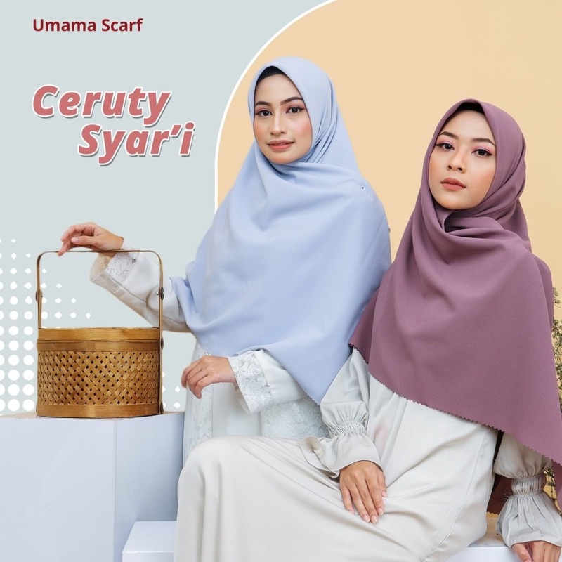 Jual Jilbab Syari jumbo 140 x 140 cm Hijab Syari Segi empat Bahan