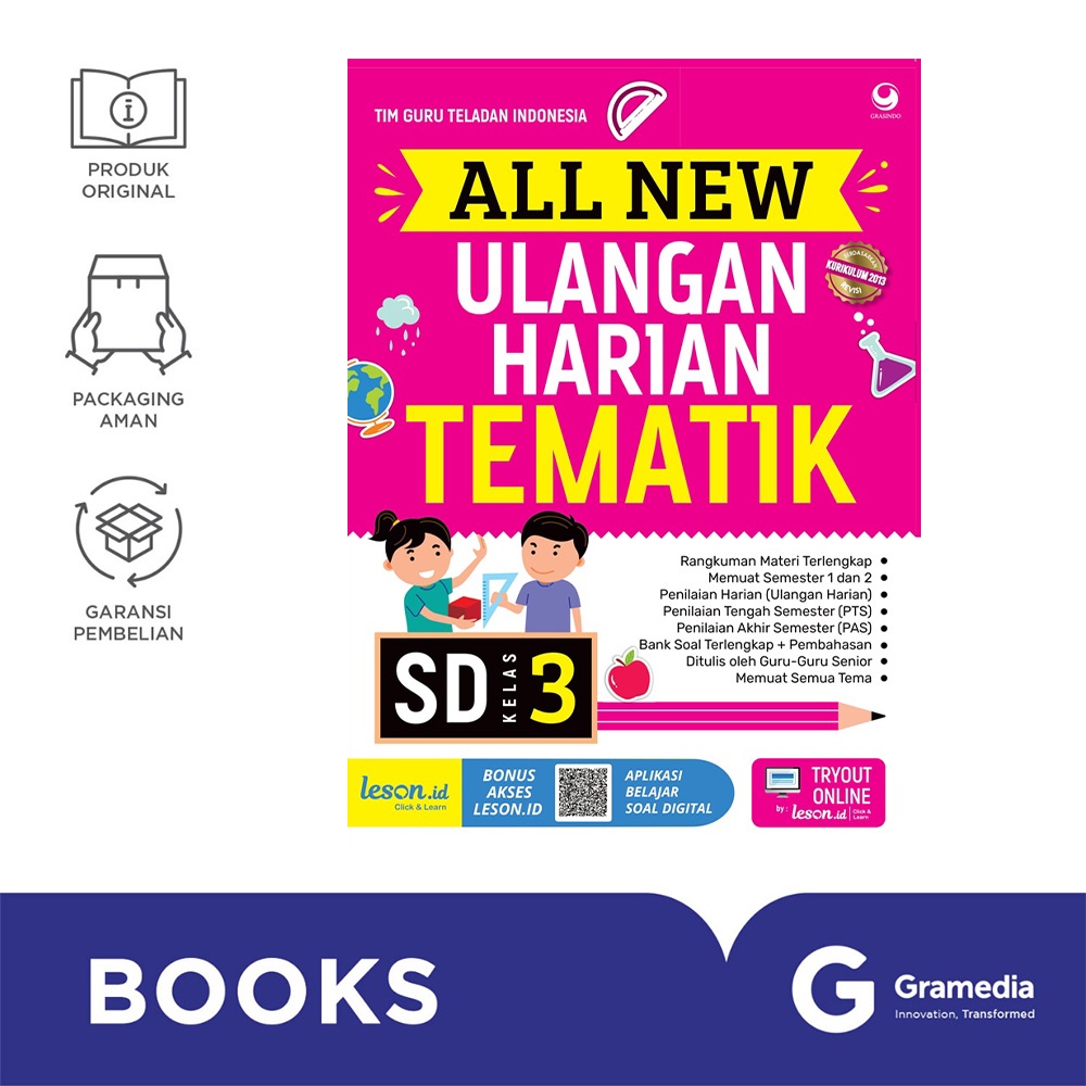 Jual ALL NEW Ulangan Harian Tematik SD/MI Kelas 3 | Shopee Indonesia