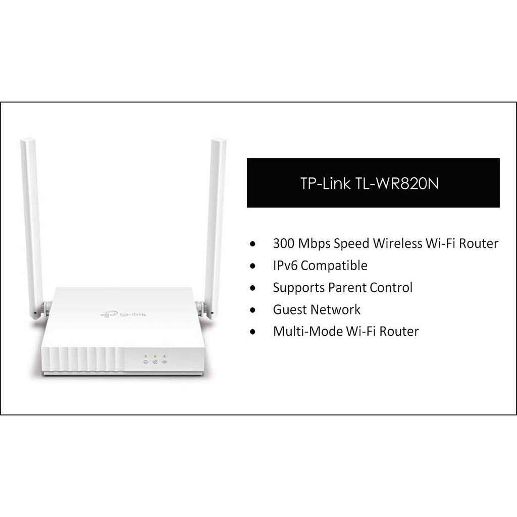 Jual TP-Link TL-WR820N WR840N WR844N 300MbpsWiFi Router N300 4-in-1 ...