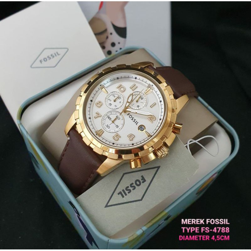 Jual Jam Tangan Pria Original Fossil Type FS 4788 Free Shipping Shopee Indonesia