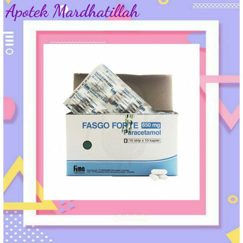 Jual Fasgo Forte Paracetamol 650mg Shopee Indonesia