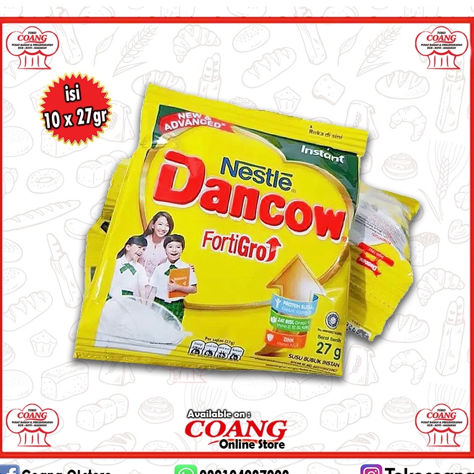 Jual SUSU BUBUK DANCOW SACHET 10 X 27 GR (1 RENCENG) | Shopee Indonesia