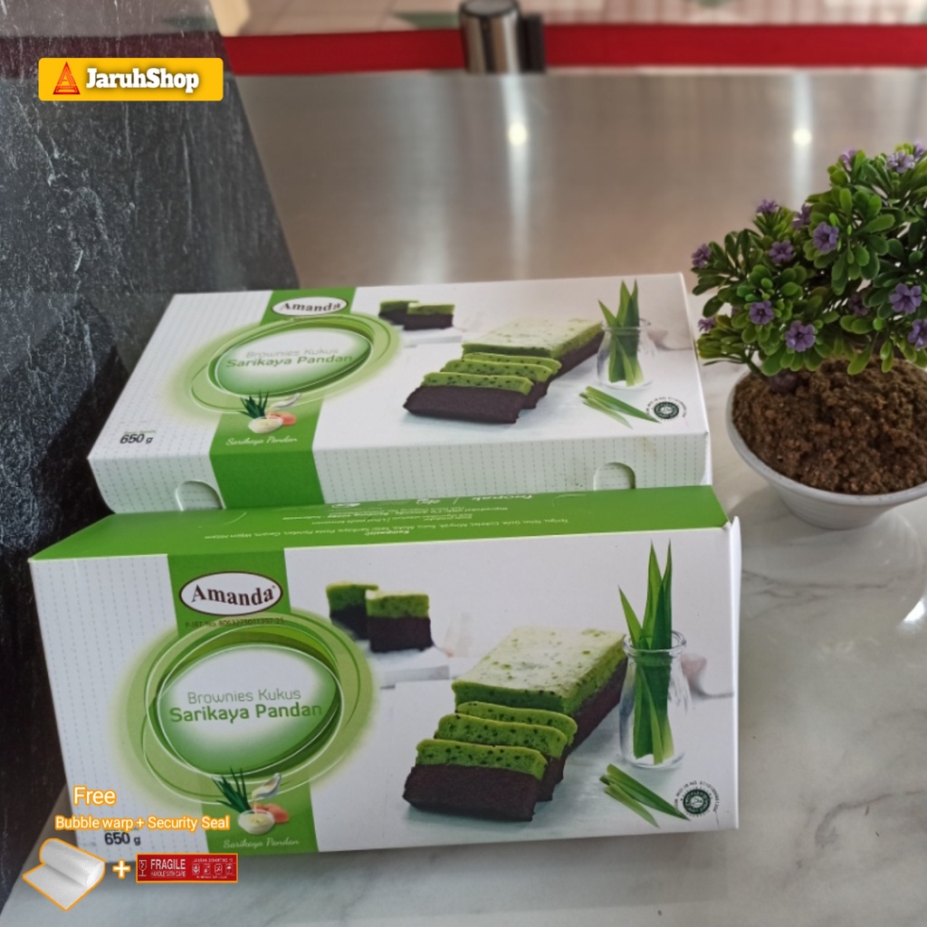 Jual Amanda Brownies Kukus Sarikaya Pandan Oleholeh khas Bandung