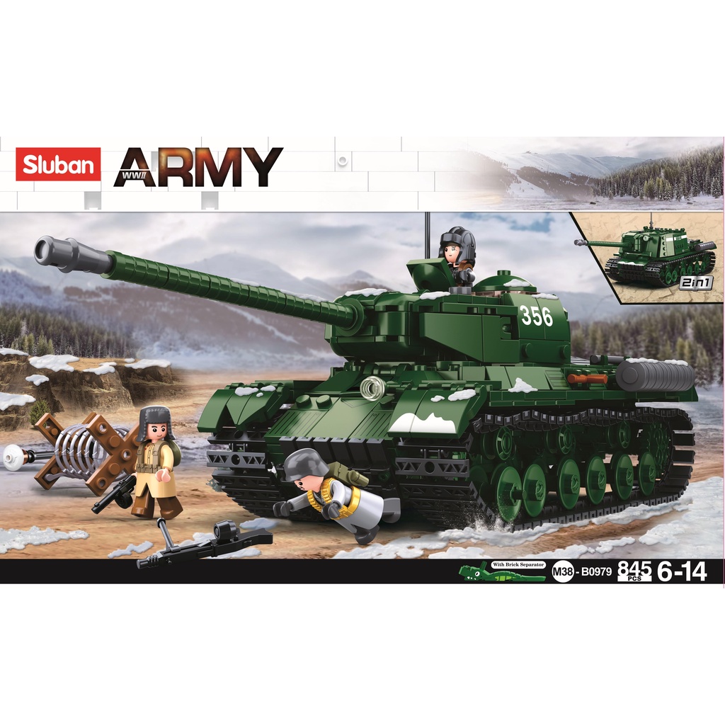 Sluban Army Battle of Budapest - Katyusha Rocket 201 pièces M38-B09