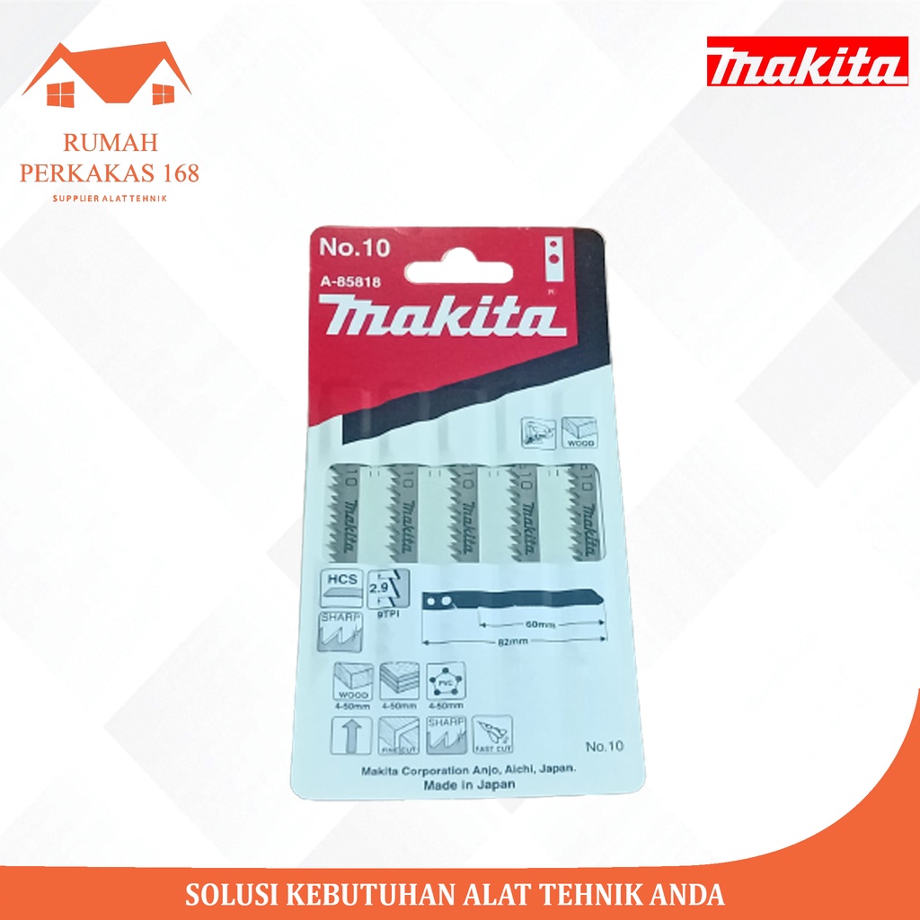 Jual Mata Jig Saw Makita Jigsaw Blade No Potong Triplek Kayu Pipa Pvc Shopee Indonesia