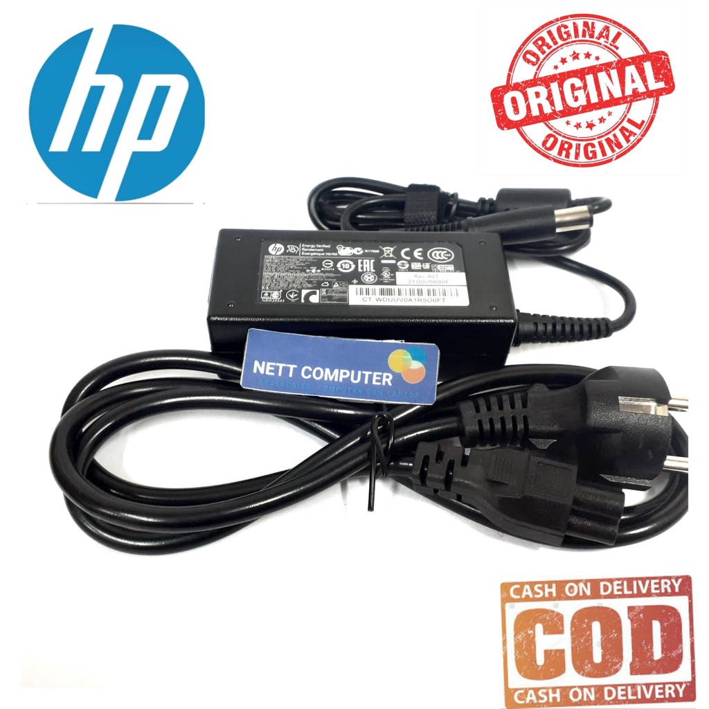 Chargeur HP 45W D'origine - 19.5V 2.31A - Pour Ordinateur Portable - Connecteur 7.4x5.0mm - Occasion Avec Garantie 1 An