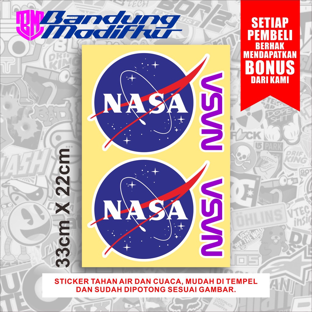 Jual STICKER SET PACK PRINTCUT NASA | Shopee Indonesia