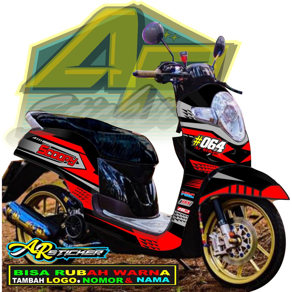 Jual Decal scoopy Decal Scoopy full body Full Blok Decal Scopy Dekal ...