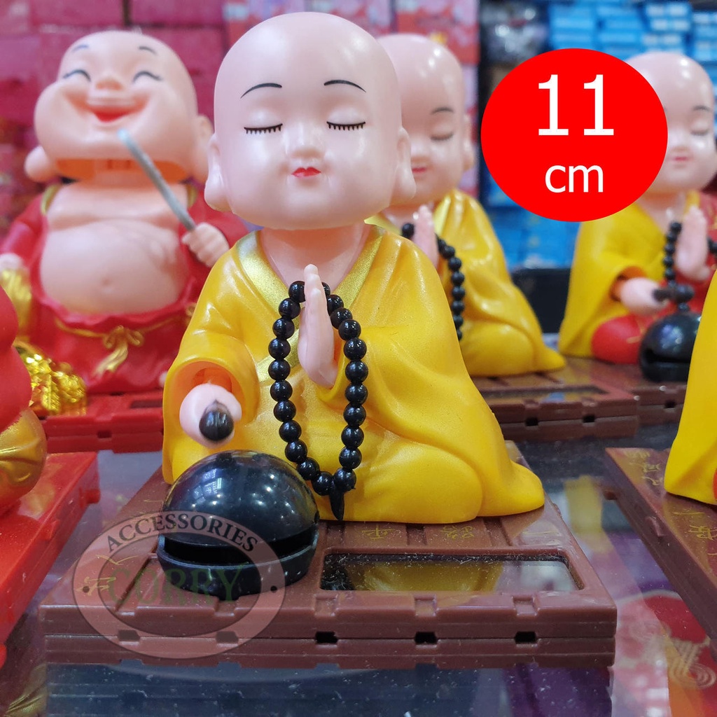 Jual Patung Budha Biksu Doa Sembahyang Gerak Kuning Plastik 11 Cm ...