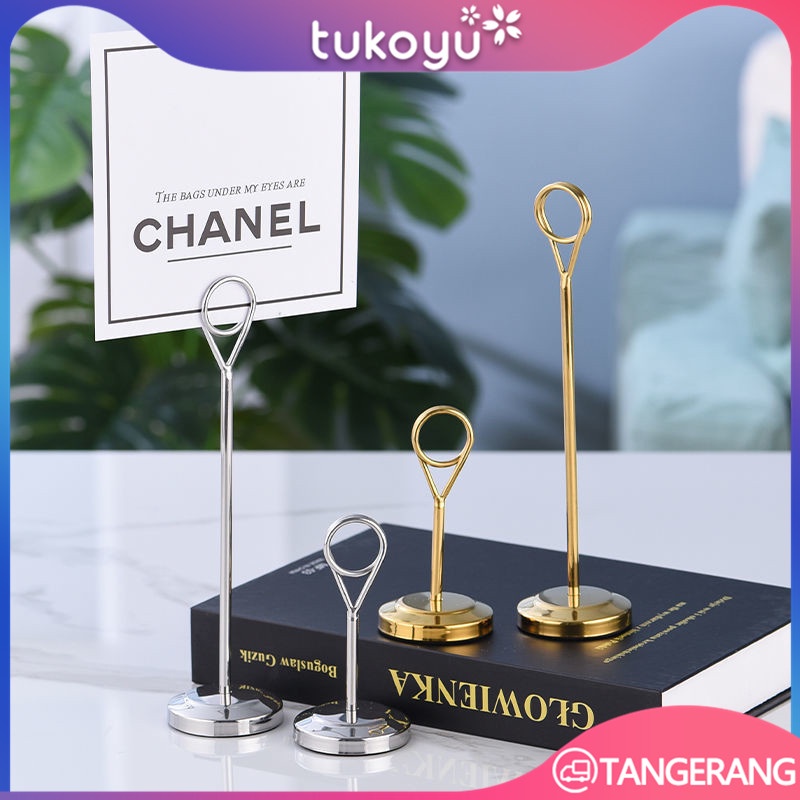 Jual Table Number Menu Stand/Tiang Nomor Meja Atau Card Holder/Table ...