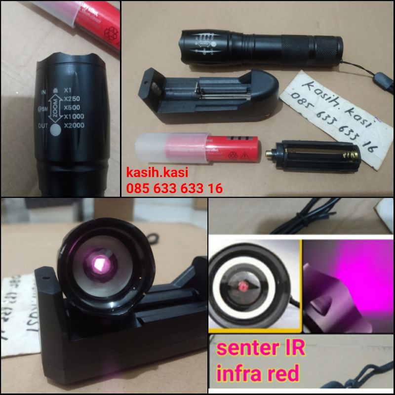 Jual SENTER IR INFRA RED C8 FOKUS Senter Night/Infra Red Torch/Senter ...