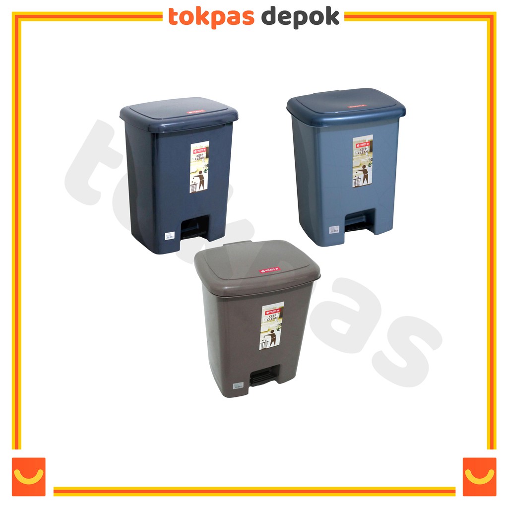 Jual Lion Star Tempat Sampah Injak Segi 25 L Tong Sampah Injak Wadah ...