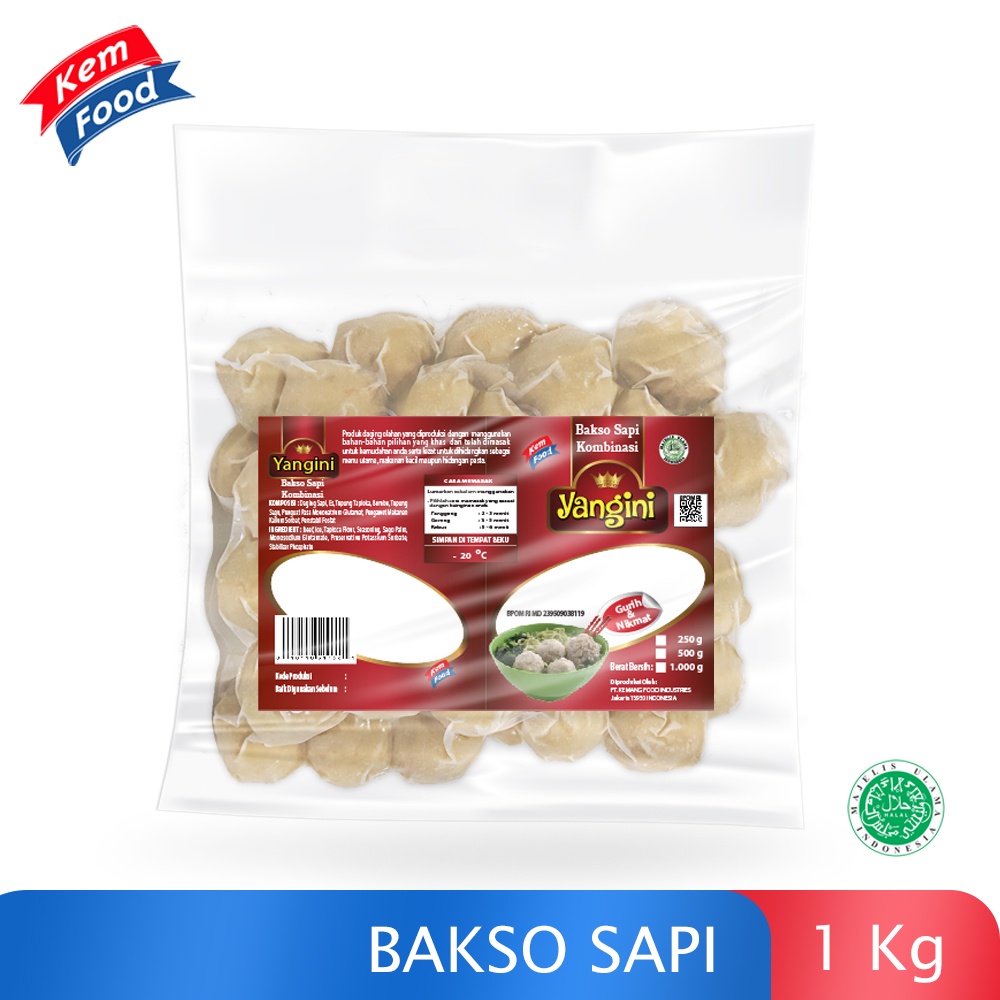 Jual Yangini Bakso Sapi Halus 1 Kg Shopee Indonesia