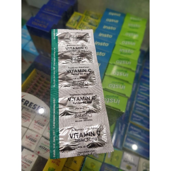 Jual Vitamin C 50mg / Vitamin Daya Tahan Tubuh | Shopee Indonesia