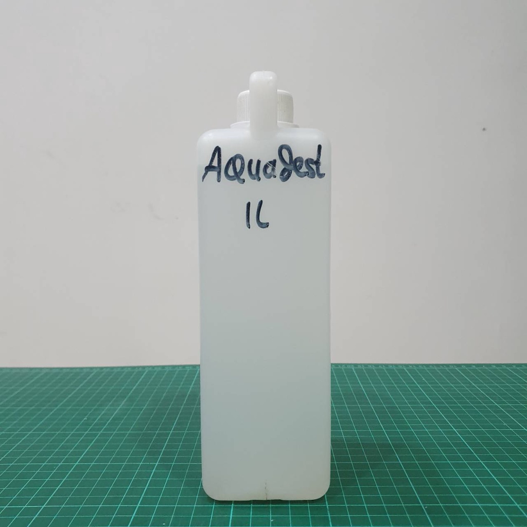 Jual Aquadest 1 Liter Air Suling Distilled Water Shopee Indonesia 7800