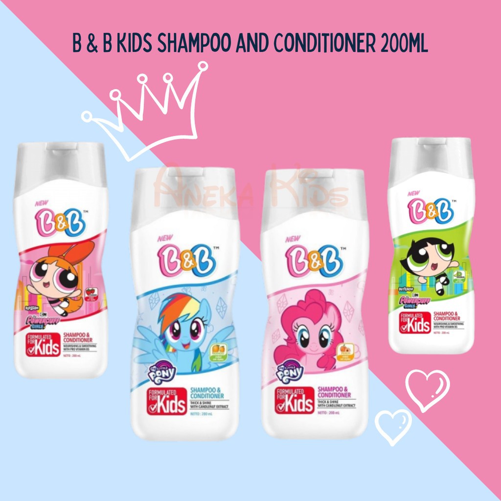 Jual B&B Kids Shampoo Powerpuff Girls 200ml | Shopee Indonesia