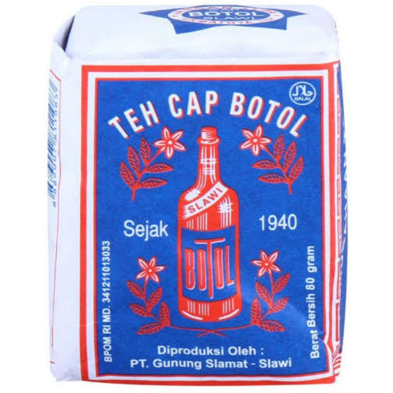 Jual Teh Cap Botol Biru 40g Shopee Indonesia