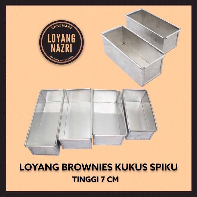 Jual LOYANG BROWNIES KUKUS / LOYANG PERSEGI PANJANG / BROWNIES TINGGI
