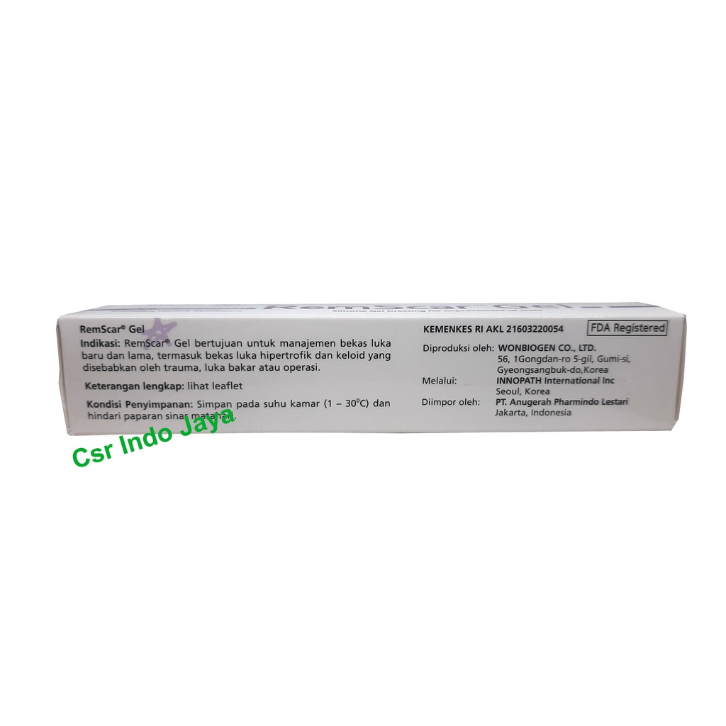 Jual RemScar Gel 15 Gr / Salep Penghilang Bekas Luka dan Keloid ...