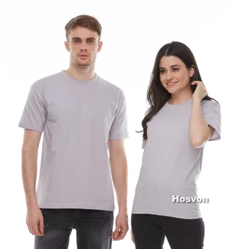 Abu Polos Muda Cotton Combed 20S Lengan Pendek (Pria Wanita)