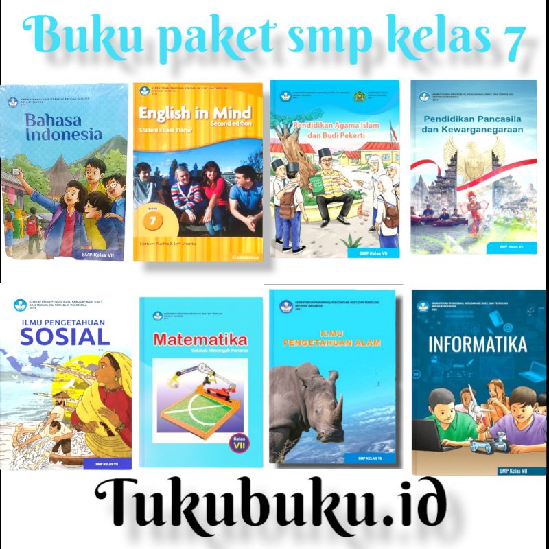 Jual KUMPULAN BUKU PAKET TERBARU UNTUK SMP KELAS 7 KURIKULUM MERDEKA ...