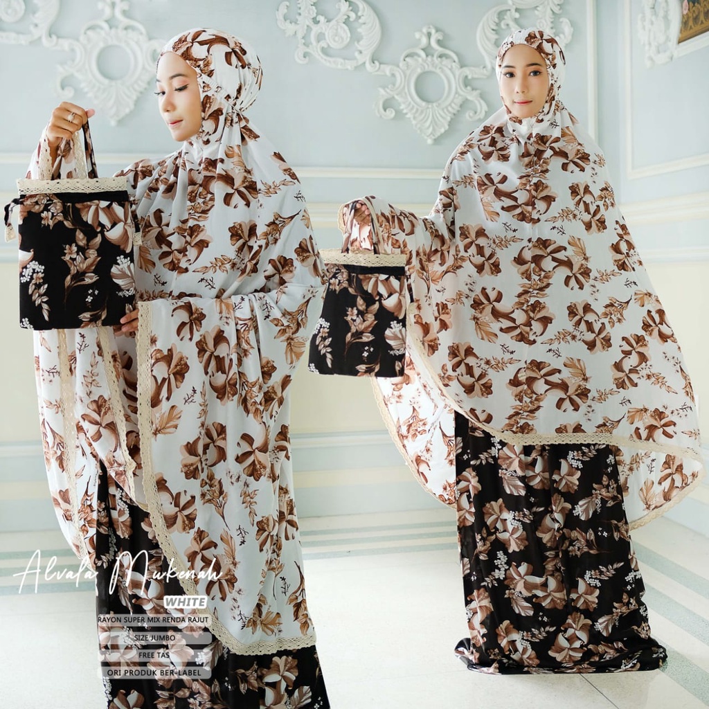 Jual MUKENAH DEWASA  RAYON SUPER  ALVALA  CLOUMI  HIPMI  REMIA  QINAV   YEMO | Shopee Indonesia
