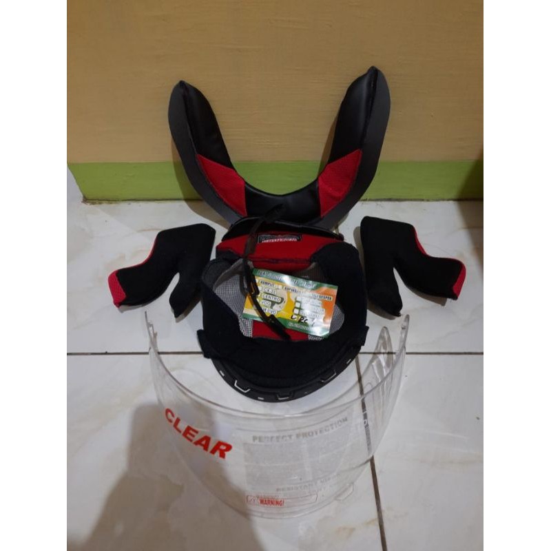 Jual Busa helem kyt RC seven Rc 7 komplit kaca bening clear | Shopee