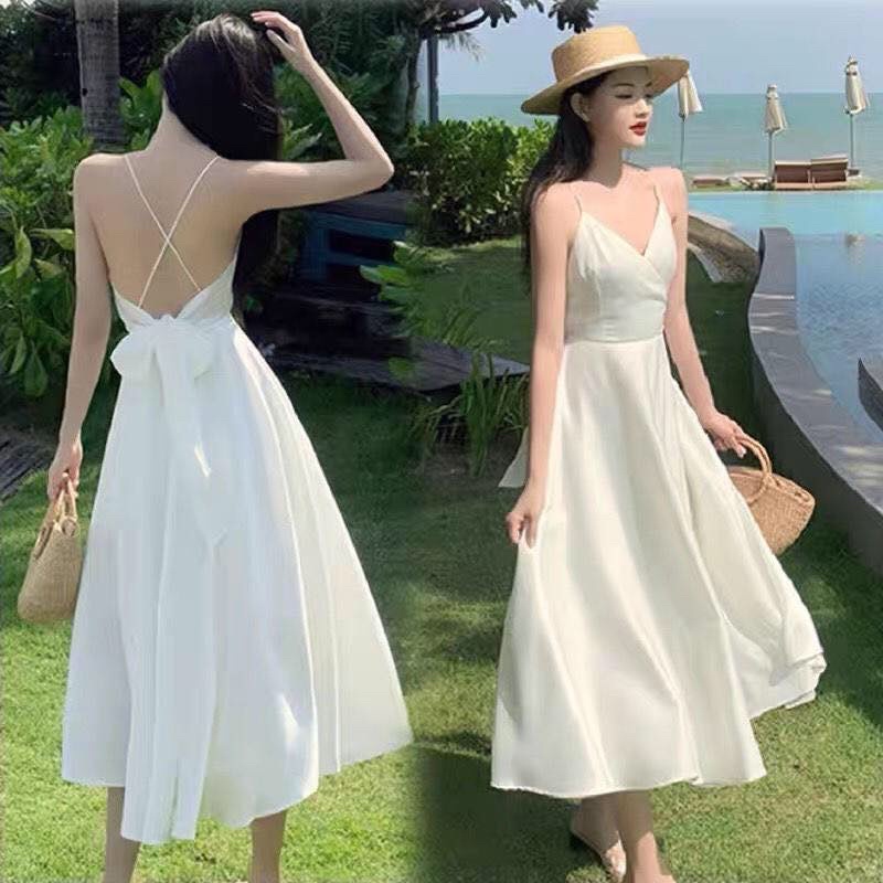 backless dress shopee Jual D23/22 White A line / Dress pantai / sexy dress / korean vintage dress / midi dress size:M/UK12 it’s an effortless warm subtle colors Billini Bodycon Backless Maxi