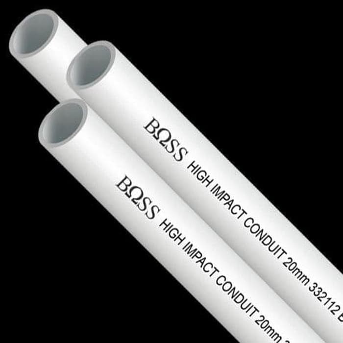 Jual BOSS HIGH IMPACT CONDUIT PIPE PVC 20MM PIPA CONDUIT PVC 20MM