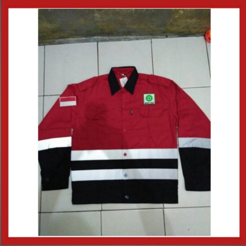 Jual Baju Kerja Safety Kombinasi Plus Logo Baju Seragam Safety Shopee Indonesia