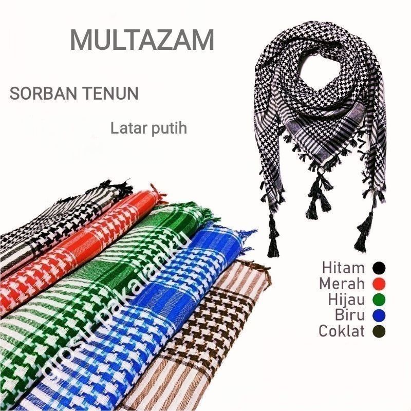 Jual Sorban Murah Berkualitas, Sorban Palestina, Sorban Haji, Sorban ...